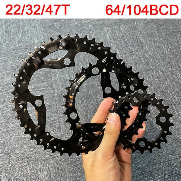 bike heels & chainwheels 64/104 bcd mtb chainring 3*9s 22t 32t 44t bicycle triple durable mountain chainwheel crankset part
bike heels & chainwheels 64/104 bcd mtb chainring 3*9s 22t 32t 44t bicycle triple durable mountain chainwheel crankset part