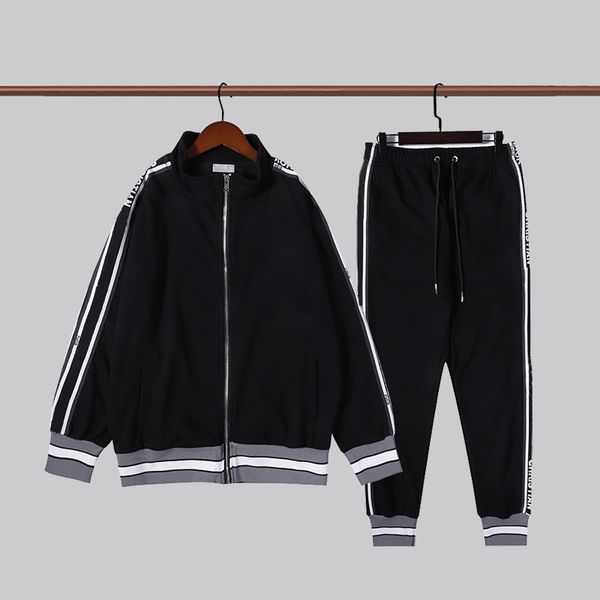 men designer tracksuits casual two pieces set fashion jacket + pants letters print clothing suit winter sportwear sport style, Gray
men designer tracksuits casual two pieces set fashion jacket + pants letters print clothing suit winter sportwear sport style, Gray