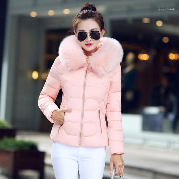 women's down & parkas short slim cotton-padded quilted coats jacket women winter solid color fur collar hooded outerwear zipper overcoa, Black
women's down & parkas short slim cotton-padded quilted coats jacket women winter solid color fur collar hooded outerwear zipper overcoa, Black