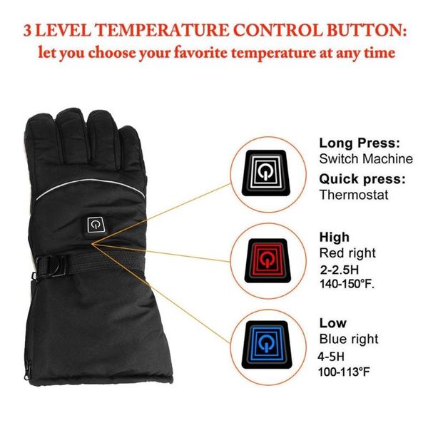 cycling gloves electric warm heated 4000ma battery powered heat winter outdoor sport for climbing skiing men women glove, Black
cycling gloves electric warm heated 4000ma battery powered heat winter outdoor sport for climbing skiing men women glove, Black