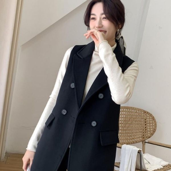 women's vests shzq office lady vest blazer women 2021 fashion loose sleeveless jacket female plus size suit waistcoat coat work ol, Black;white
women's vests shzq office lady vest blazer women 2021 fashion loose sleeveless jacket female plus size suit waistcoat coat work ol, Black;white