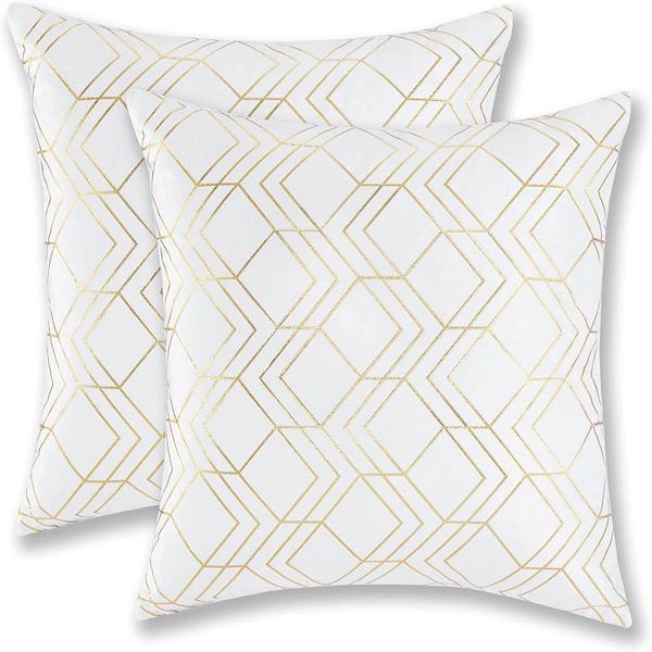 cushion/decorative pillow 2 packs decorative gold geometric velvet cushion covers for sofa couch bed throw soft square pillowcases 45x45
cushion/decorative pillow 2 packs decorative gold geometric velvet cushion covers for sofa couch bed throw soft square pillowcases 45x45