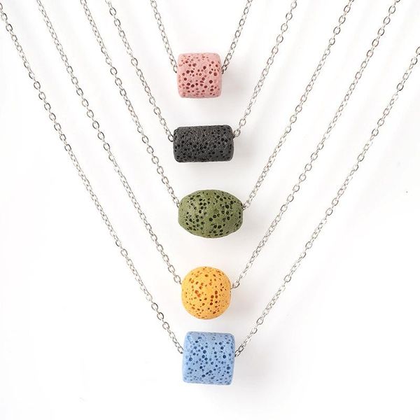 charms 1pc natural semi-precious colorful volcanic lava oval round tube simplicity pendant jewelry making diy necklace accessories, Bronze;silver
charms 1pc natural semi-precious colorful volcanic lava oval round tube simplicity pendant jewelry making diy necklace accessories, Bronze;silver