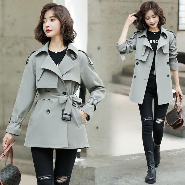 women's trench coats 2021 fashionable simple elegant waist slimming casual slim fit all-match fashion windbreaker lace-up, Tan;black
women's trench coats 2021 fashionable simple elegant waist slimming casual slim fit all-match fashion windbreaker lace-up, Tan;black