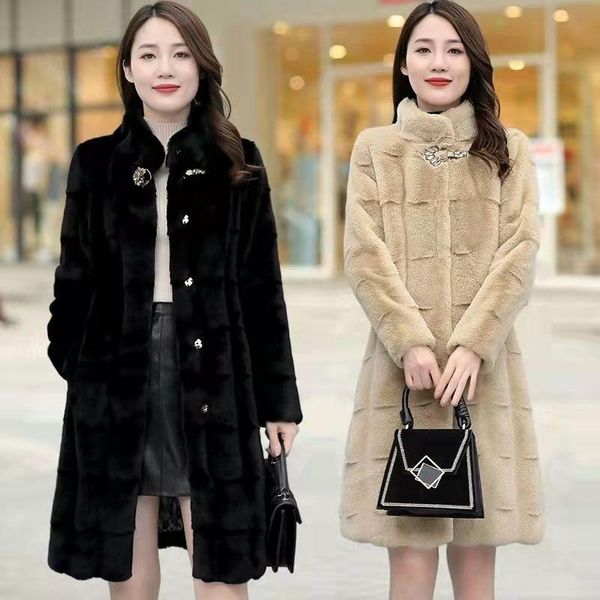women's fur & faux women real mink coats female coat genuine long ladies winter clothes oversize 6xl 5xl 7xl natura, Black
women's fur & faux women real mink coats female coat genuine long ladies winter clothes oversize 6xl 5xl 7xl natura, Black