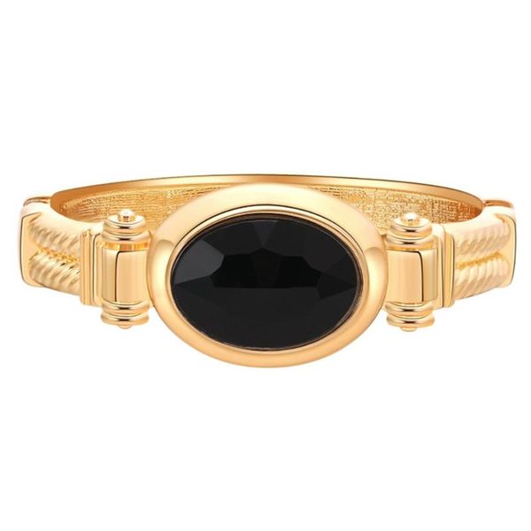bangle est metal with resin retro bracelet for women female fashion geometric gold-plated spring buckle luxury jewelry, Black
bangle est metal with resin retro bracelet for women female fashion geometric gold-plated spring buckle luxury jewelry, Black