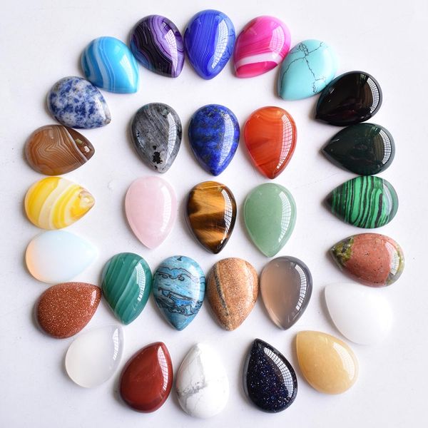 natural stone 18x25mm teardrop loose beads opal rose quartz tiger's eye turquoise cabochons flat back for necklace ring earrrings jewel, Black
natural stone 18x25mm teardrop loose beads opal rose quartz tiger's eye turquoise cabochons flat back for necklace ring earrrings jewel, Black