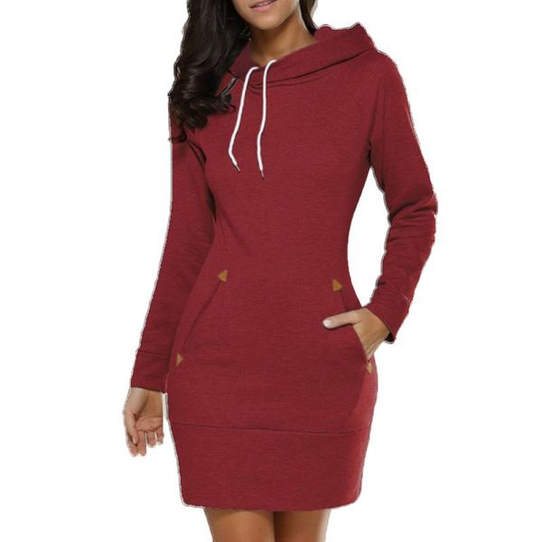 casual dresses women's zipper hooded dress 2021 solid color long sleeve pocket drawstring mini robe femme vestidos de mujer, Black;gray
casual dresses women's zipper hooded dress 2021 solid color long sleeve pocket drawstring mini robe femme vestidos de mujer, Black;gray