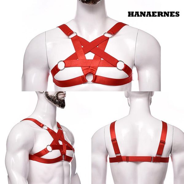 bras sets men's underwear gothic body strap pentagon bra cage belt harajuku lingerie black polyester harness bondage vest, Red;black
bras sets men's underwear gothic body strap pentagon bra cage belt harajuku lingerie black polyester harness bondage vest, Red;black