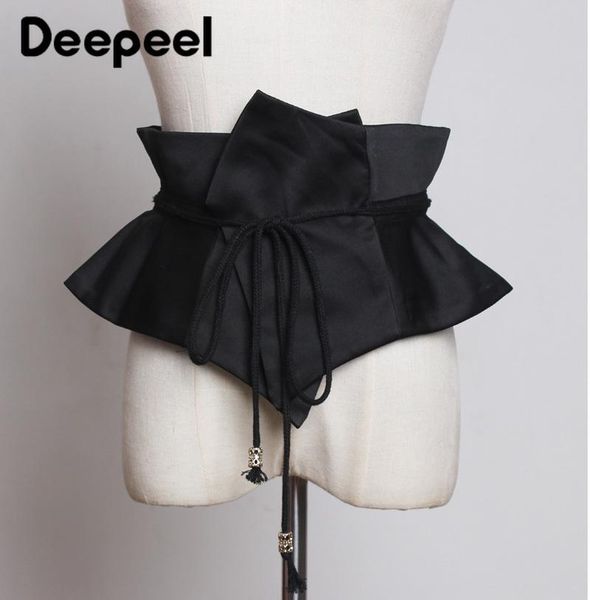 deepeel 70-80cm ruffled wide women cummerbunds fashion female waist corset luxury woman adjustable decorative belts, Black;brown
deepeel 70-80cm ruffled wide women cummerbunds fashion female waist corset luxury woman adjustable decorative belts, Black;brown