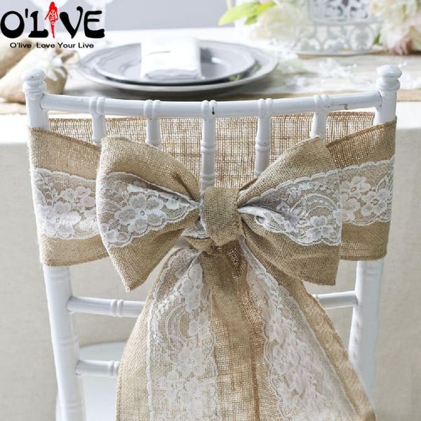 pcs vintage natural jute chair bows lace sashes burlap knot hessian band rustic country wedding decoration party venue
pcs vintage natural jute chair bows lace sashes burlap knot hessian band rustic country wedding decoration party venue