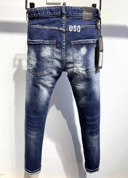 men's jeans brand mens luxury designer ny ripped cool guy causal hole denim fashion fit men washed pants 61258, Blue
men's jeans brand mens luxury designer ny ripped cool guy causal hole denim fashion fit men washed pants 61258, Blue