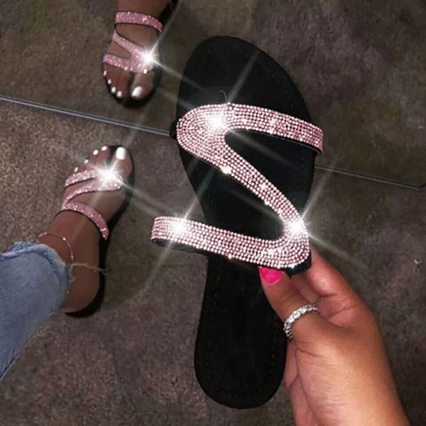 women sandals rhinestone flat bling shoes woman sandalie beach summer flip flops female slippers rth, Black
women sandals rhinestone flat bling shoes woman sandalie beach summer flip flops female slippers rth, Black