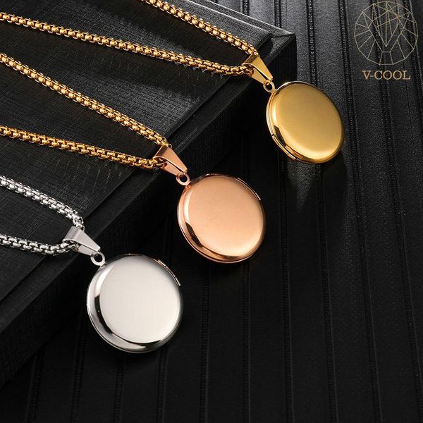 3pcs / lot mirror polish stainless steel diy round po picture frame locket pendant necklace women jewelry 60cm vp851 chains, Silver
3pcs / lot mirror polish stainless steel diy round po picture frame locket pendant necklace women jewelry 60cm vp851 chains, Silver