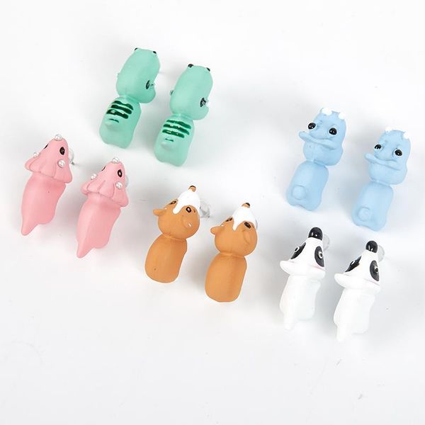 stud cute animal bite earring cartoon soft clay earrings tyrannosaurus dinosaur fun party gift, Golden;silver
stud cute animal bite earring cartoon soft clay earrings tyrannosaurus dinosaur fun party gift, Golden;silver