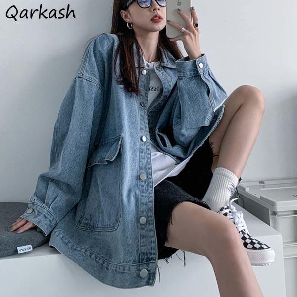 women's jackets women denim couples hip- oversize baggy single breasted street jacket coats bf harajuku vintage outwear korean style, Black;brown
women's jackets women denim couples hip- oversize baggy single breasted street jacket coats bf harajuku vintage outwear korean style, Black;brown