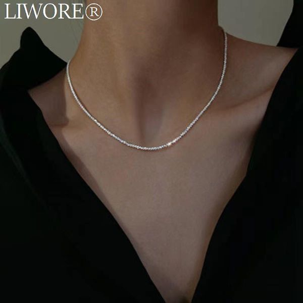 chains simple necklace white shiny twist chain fashion exquisite women's clavicle jewelry, Silver
chains simple necklace white shiny twist chain fashion exquisite women's clavicle jewelry, Silver