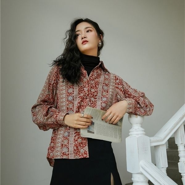 cheerart vintage floral shirts women red long sleeve button up shirt ladies lantern sleeve blouse korean clothes, White
cheerart vintage floral shirts women red long sleeve button up shirt ladies lantern sleeve blouse korean clothes, White