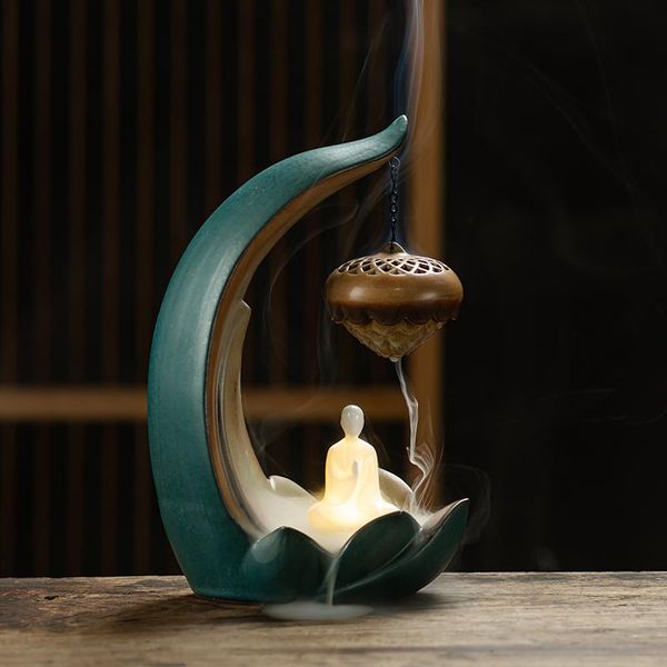 ceramics backflow incense burner chinese buddha zen vaper smoke aroma diffuser porta incenso home decor db60xx fragrance lamps
ceramics backflow incense burner chinese buddha zen vaper smoke aroma diffuser porta incenso home decor db60xx fragrance lamps
