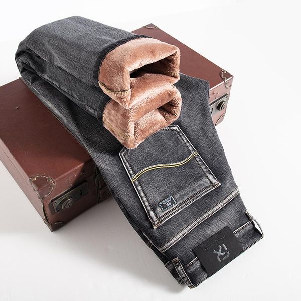 men's jeans 2021 winter brand fitted straight fleece thick warm stretch denim classic youth fashion smoke gray, Blue
men's jeans 2021 winter brand fitted straight fleece thick warm stretch denim classic youth fashion smoke gray, Blue
