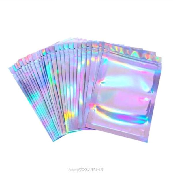 storage bags 100pcs translucent holographic bag xmas gift packaging cosmetics pouch s19 20 dropship
storage bags 100pcs translucent holographic bag xmas gift packaging cosmetics pouch s19 20 dropship