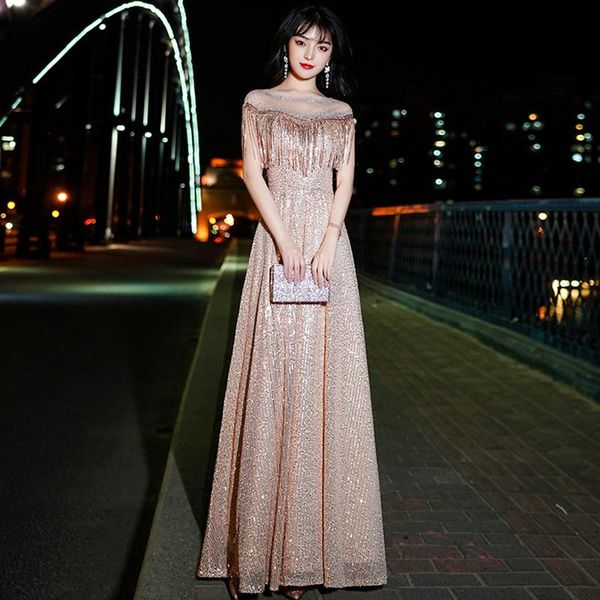 ethnic clothing trailing off shoulder slash neck celebrity banquet dress tassel lace patchwork bling sequins evening gown temperament cheong, Red
ethnic clothing trailing off shoulder slash neck celebrity banquet dress tassel lace patchwork bling sequins evening gown temperament cheong, Red