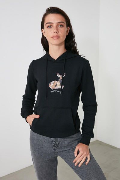 trendyol front and back printed knitted sweatshirt twoaw21sw1774 women's hoodies & sweatshirts, Black
trendyol front and back printed knitted sweatshirt twoaw21sw1774 women's hoodies & sweatshirts, Black