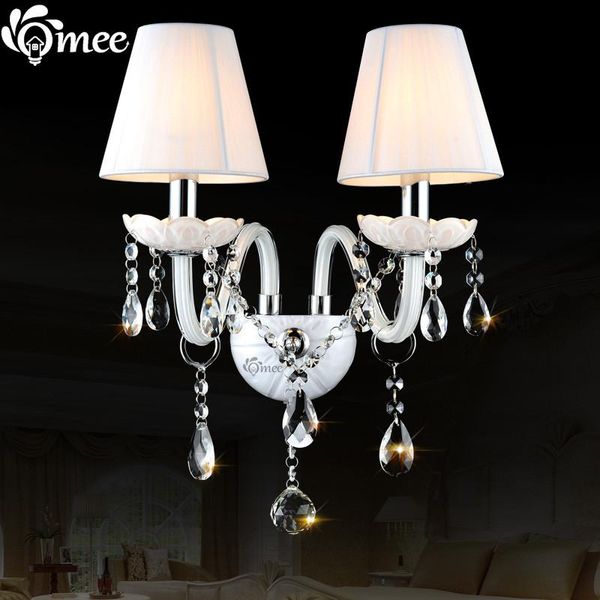 wall lamp 2 shade white sconce lamps bedside lampshade crystal lights luxury fabric cover e14 led bulbs indoor lighting aisle
wall lamp 2 shade white sconce lamps bedside lampshade crystal lights luxury fabric cover e14 led bulbs indoor lighting aisle