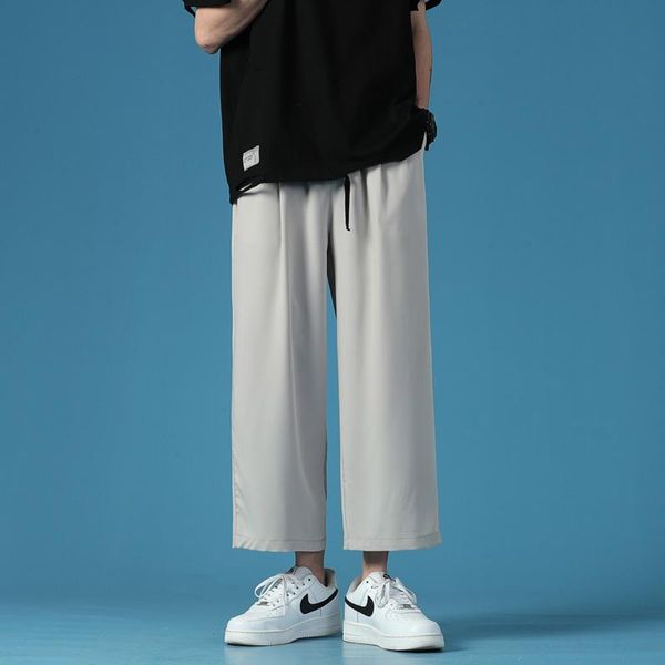 men's pants summer thin casual fashion gray black wide-leg men streetwear loose breathable ice silk mens m-2xl
men's pants summer thin casual fashion gray black wide-leg men streetwear loose breathable ice silk mens m-2xl