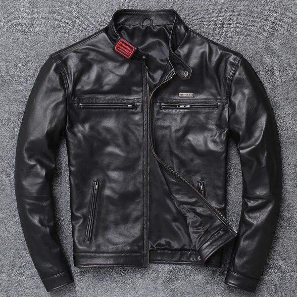 men's leather & faux spring and autumn period tide plant tanned lear man jacket collar sheepskin coat of cultivate handsome, Black
men's leather & faux spring and autumn period tide plant tanned lear man jacket collar sheepskin coat of cultivate handsome, Black