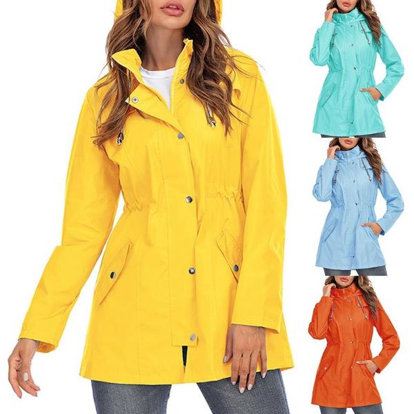 women outdoor rain jacket waterproof lightweight hoodie raincoat windbreaker quick dry hiking camping hunting women's jackets, Black;brown
women outdoor rain jacket waterproof lightweight hoodie raincoat windbreaker quick dry hiking camping hunting women's jackets, Black;brown