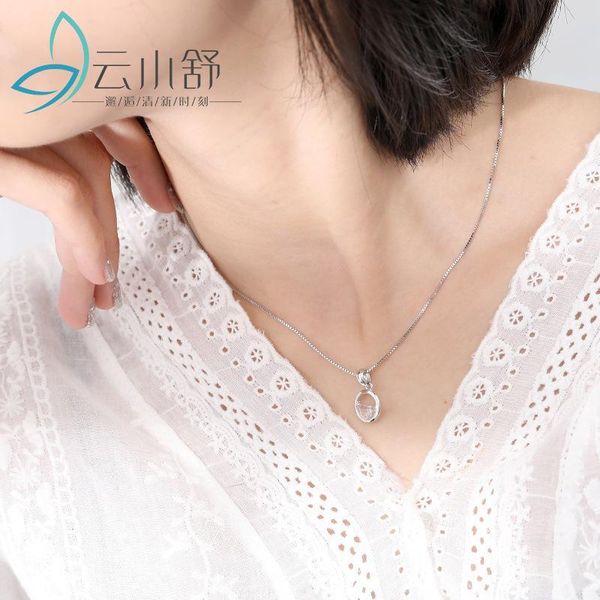 sterling silver women's fashion jewelry crystal zircon round retro simple pendant necklace long 45cm chains
sterling silver women's fashion jewelry crystal zircon round retro simple pendant necklace long 45cm chains