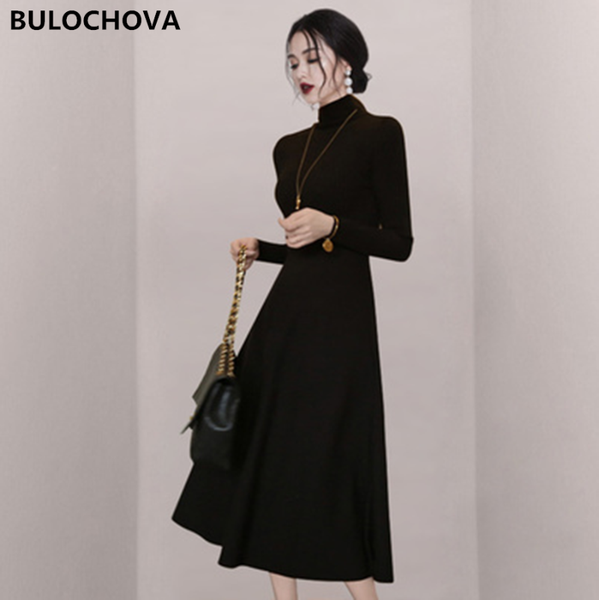 women turtleneck long sleeve patchwork slim big swing dress 2021 autumn winter size black knit vestidos femme casual dresses, Black;gray
women turtleneck long sleeve patchwork slim big swing dress 2021 autumn winter size black knit vestidos femme casual dresses, Black;gray
