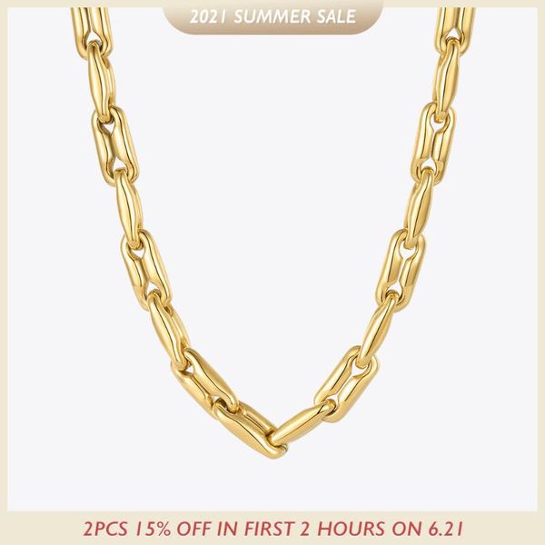 chains enfashion heavy chain chunky necklace for women goth necklaces 2021 fashion jewelry stainless steel gold color collier p213209, Silver
chains enfashion heavy chain chunky necklace for women goth necklaces 2021 fashion jewelry stainless steel gold color collier p213209, Silver