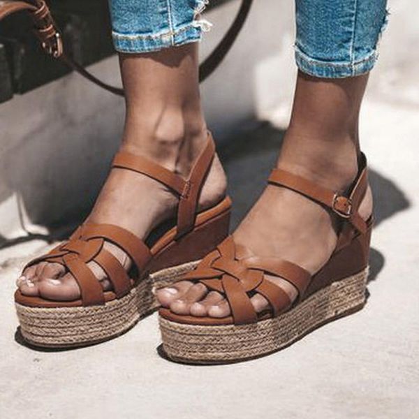 fashion platform wedges sandals women leather open toed high heels summer 2021 chaussures femme plus size 35-43, Black
fashion platform wedges sandals women leather open toed high heels summer 2021 chaussures femme plus size 35-43, Black