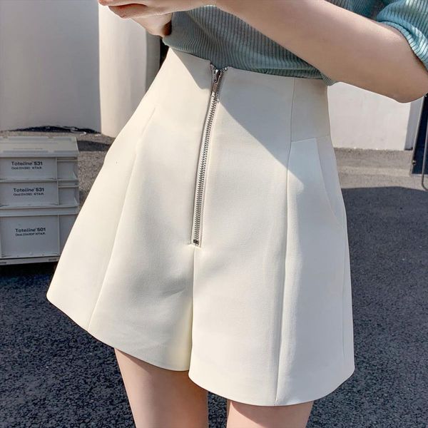 summer suits high waist women shorts solid color office work pocket casual wide leg v180, White;black
summer suits high waist women shorts solid color office work pocket casual wide leg v180, White;black