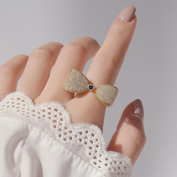 cluster rings delicate jewelry 14k gold plated adjustable crystal for women romantic knot cubic zircon engagement, Golden;silver
cluster rings delicate jewelry 14k gold plated adjustable crystal for women romantic knot cubic zircon engagement, Golden;silver