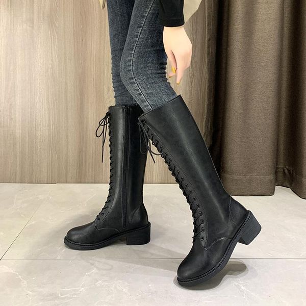 boots 2021 comfortable leisure female solid round toe zipper handmade women high heels mid calf shoes woman, Black
boots 2021 comfortable leisure female solid round toe zipper handmade women high heels mid calf shoes woman, Black