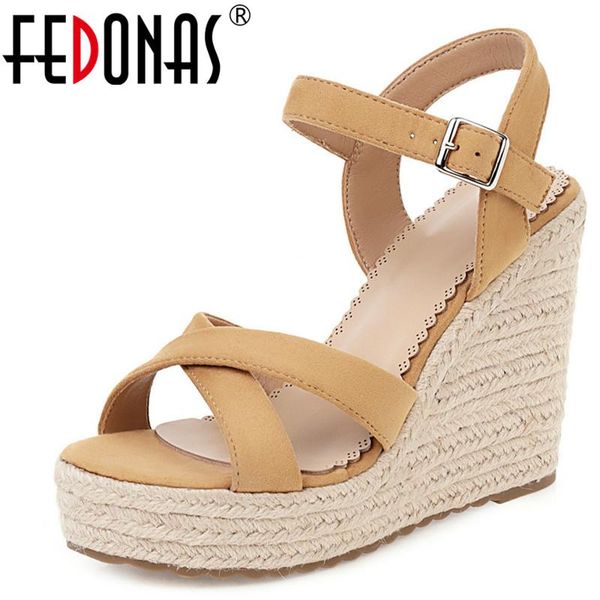 sandals fedonas 2021 women sweet kid suedepumps wedding platform wedges increase party shoes spring summer lace up woman, Black
sandals fedonas 2021 women sweet kid suedepumps wedding platform wedges increase party shoes spring summer lace up woman, Black
