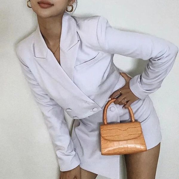 women's tracksuits vintage double-breasted button short women blazer high waist irregular shorts pants long sleeve suits 2 pieces set, Gray
women's tracksuits vintage double-breasted button short women blazer high waist irregular shorts pants long sleeve suits 2 pieces set, Gray