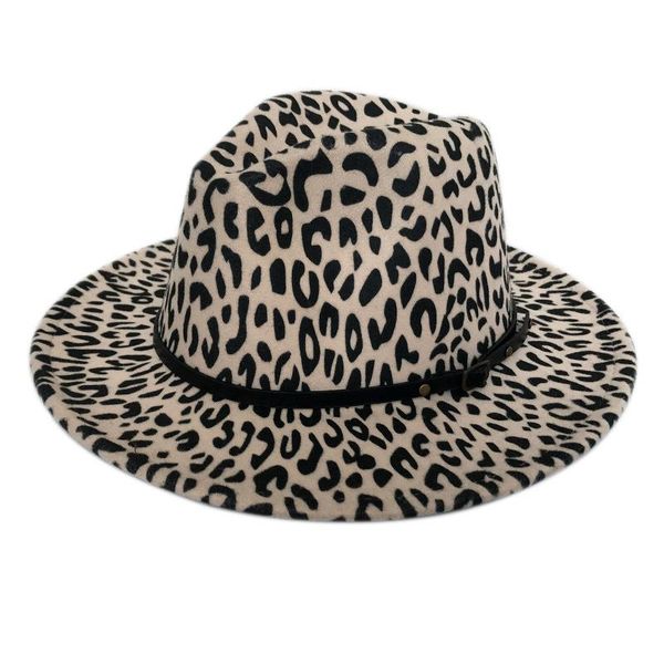 wide brim hats women leopard print wool felt fedora jazz classic bowler hat ladies trend large brimmed panama party trilby cap, Blue;gray
wide brim hats women leopard print wool felt fedora jazz classic bowler hat ladies trend large brimmed panama party trilby cap, Blue;gray