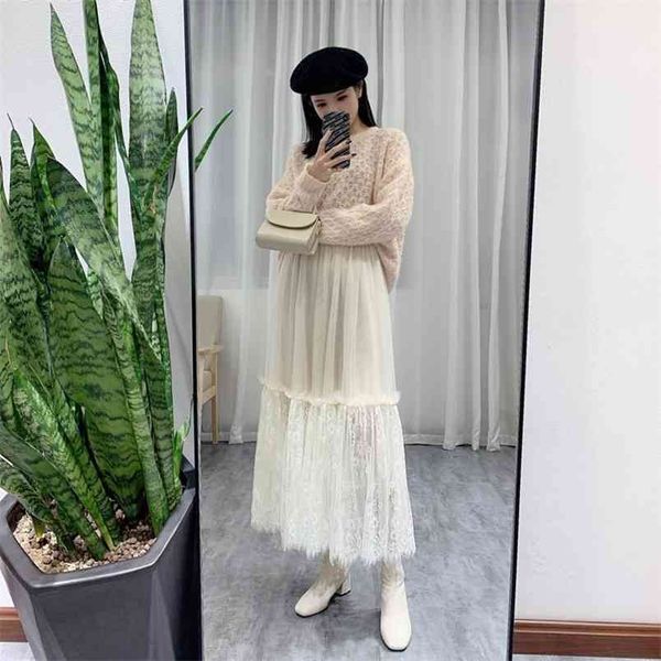 autumn & winter arrival elastic waist lace solid women long skirt a-line high slimming 210527, Black
autumn & winter arrival elastic waist lace solid women long skirt a-line high slimming 210527, Black