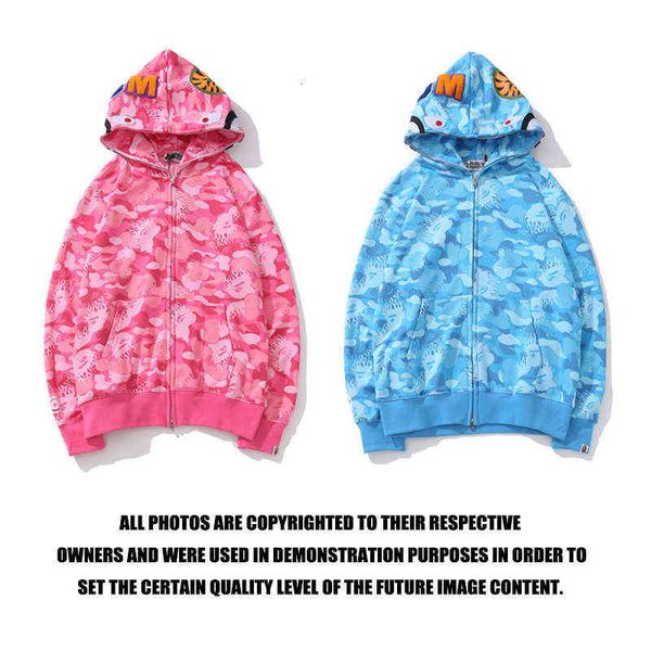 large fashion casual loose pink blue camouflage printed cardigan sweater et, Black
large fashion casual loose pink blue camouflage printed cardigan sweater et, Black