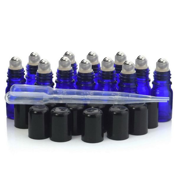 storage bottles & jars 12 x 5ml cobalt blue glass roll on vials with stainless steel roller ball cap lid for perfume essential oil aromather
storage bottles & jars 12 x 5ml cobalt blue glass roll on vials with stainless steel roller ball cap lid for perfume essential oil aromather