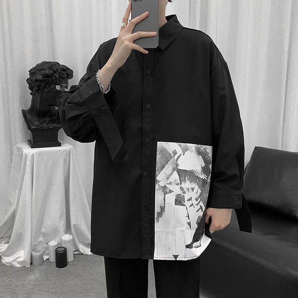 plaid casual shirt for men spring summer 2021 falll korean long-sleeve blouse fashion loose printed jacket men's shirts, White;black
plaid casual shirt for men spring summer 2021 falll korean long-sleeve blouse fashion loose printed jacket men's shirts, White;black