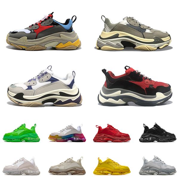 casual women men dad shoe luxurys designers shoes paris 17fw triple s clear sole trainers vintage track crystal bottoms outdoor pink sports, Black
casual women men dad shoe luxurys designers shoes paris 17fw triple s clear sole trainers vintage track crystal bottoms outdoor pink sports, Black