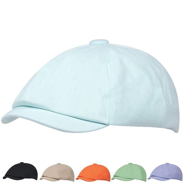 berets candy color beret casual wild men's sboy hat octagonal cotton solid women, Blue;gray
berets candy color beret casual wild men's sboy hat octagonal cotton solid women, Blue;gray