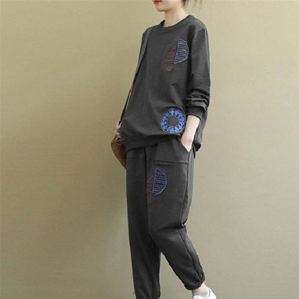 fashion trainingspak voor vrouwen women tracksuits koreaanse versie plus vrouwelijke tracks losse grote maat casual sport tweedelige, Gray
fashion trainingspak voor vrouwen women tracksuits koreaanse versie plus vrouwelijke tracks losse grote maat casual sport tweedelige, Gray