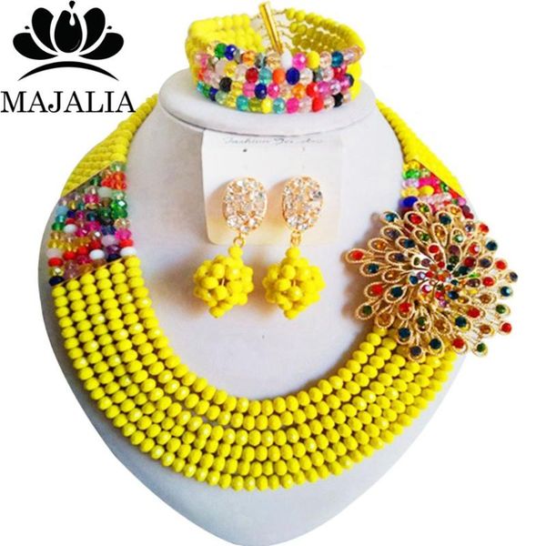 earrings & necklace fashion african wedding beads yellow nigerian jewelry set crystal mo-010, Silver
earrings & necklace fashion african wedding beads yellow nigerian jewelry set crystal mo-010, Silver