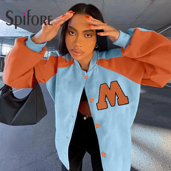 women's jackets spifore casual autumn winter jacket women letter fashion chic baseball oversize bomber loose coat y2k streetwear varsit, Black;brown
women's jackets spifore casual autumn winter jacket women letter fashion chic baseball oversize bomber loose coat y2k streetwear varsit, Black;brown